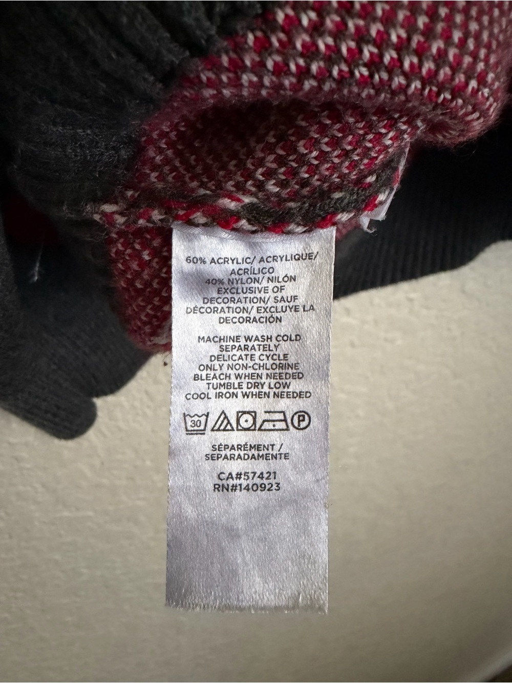 Ann Taylor Heart Print Charcoal Grey Boatneck Sweater L - Picture 8 of 9